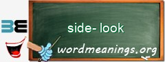 WordMeaning blackboard for side-look